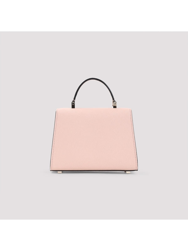 Buckle Detail Calfskin Tote Bag