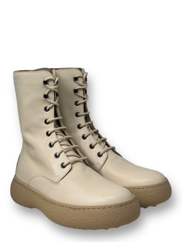 Pebble Tab Wg Leather Lace-Up Boots