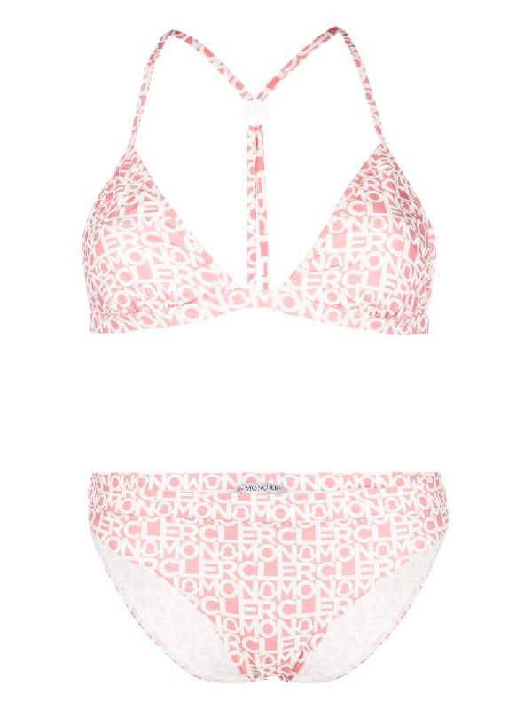 Allover Logo Printing Bikini
  Set