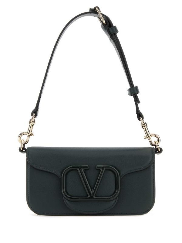 V Logo Flap Shoulder Bag