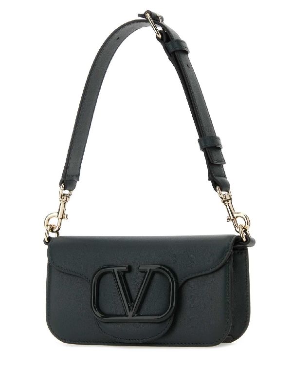 V Logo Flap Shoulder Bag