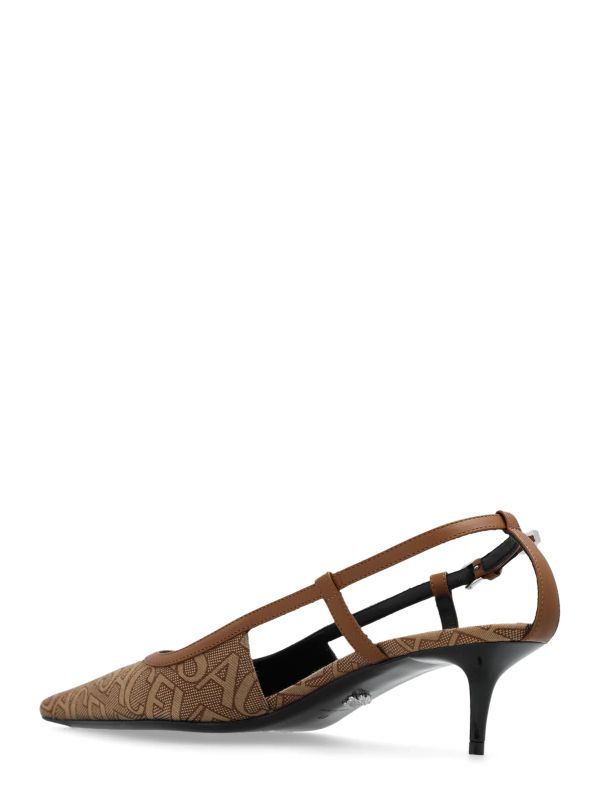 Allover Logo Jacquard Slingback Heel