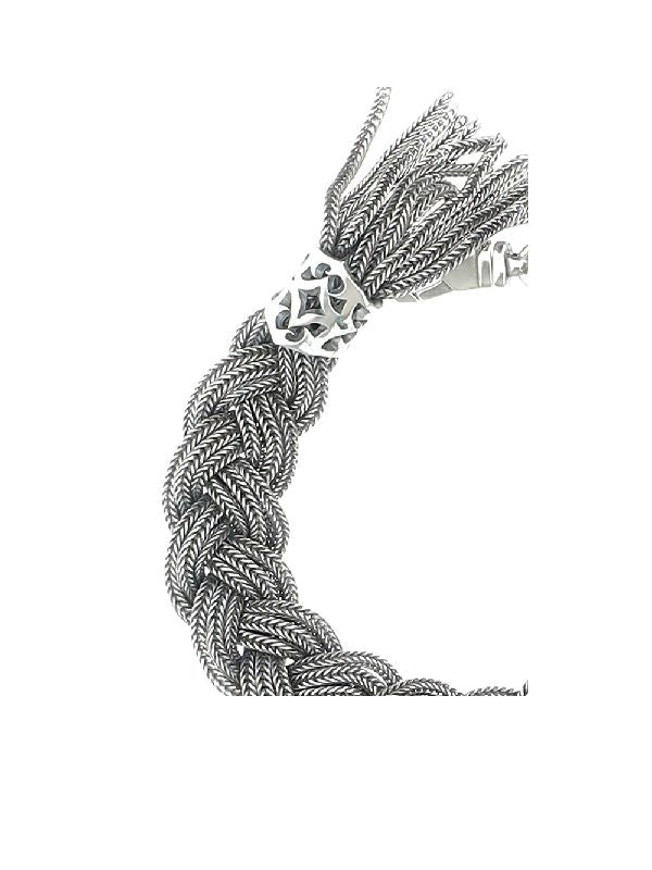 Braid Fringe Bold Chain Bracelet