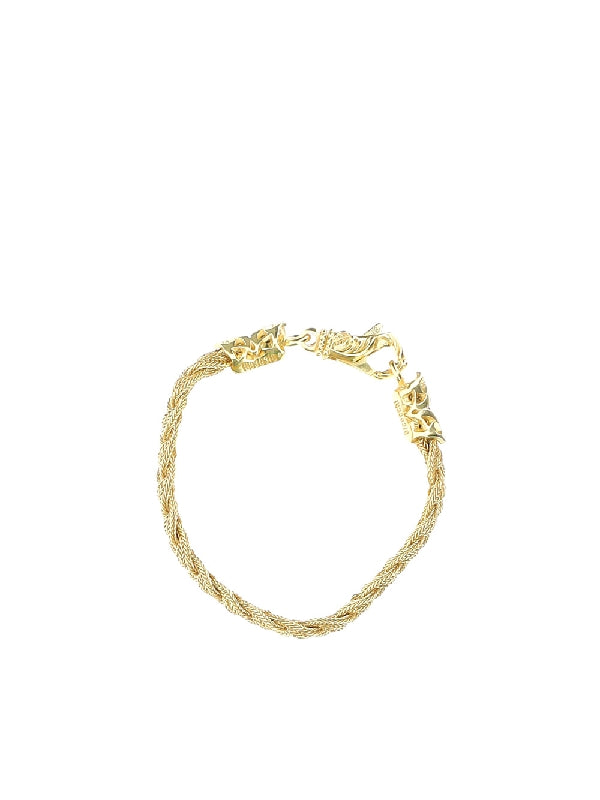 Gold-Tone Braid Detail Chain
  Bracelet