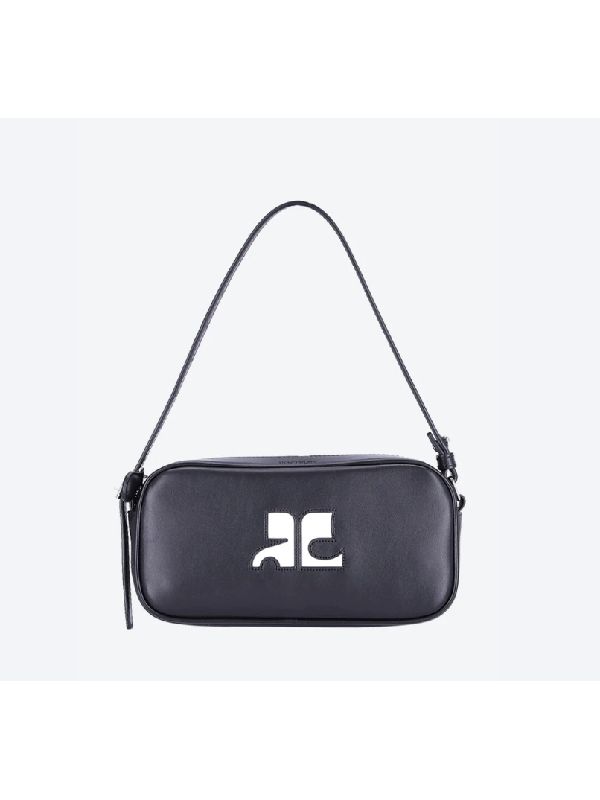 Ac Logo Leather Shoulder Bag