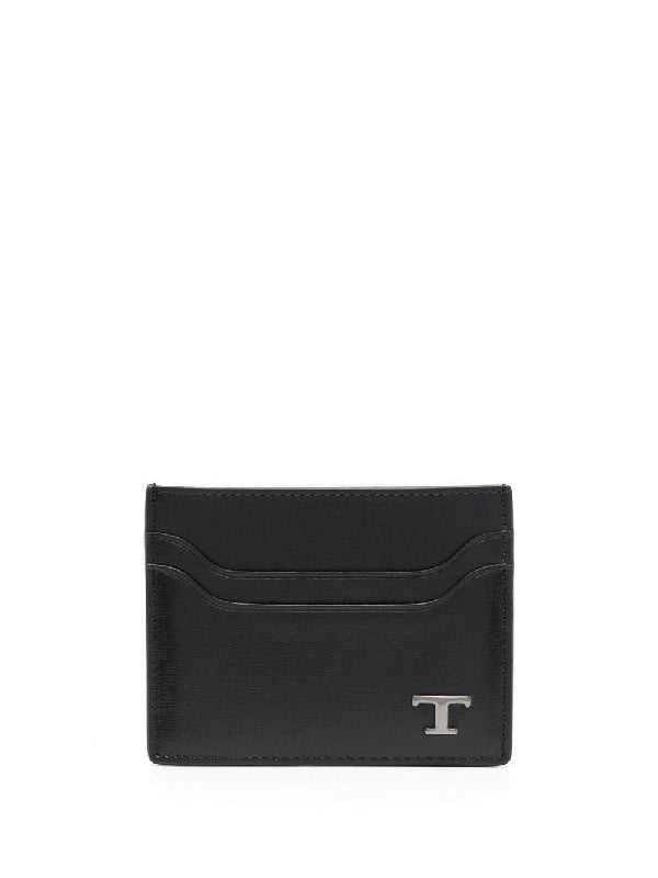 T Timeless Logo Leather Card Holder