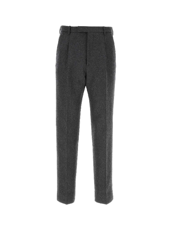 Wool Cashmere Tailored Pants