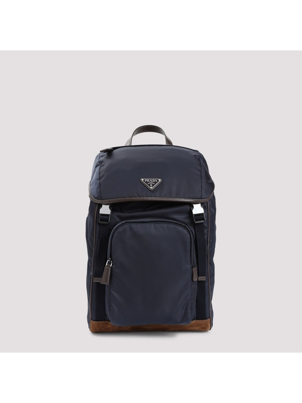 Triangle Logo Nylon Backpack