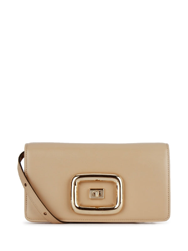 Viv Chalk Buckle Leather Mini Bag