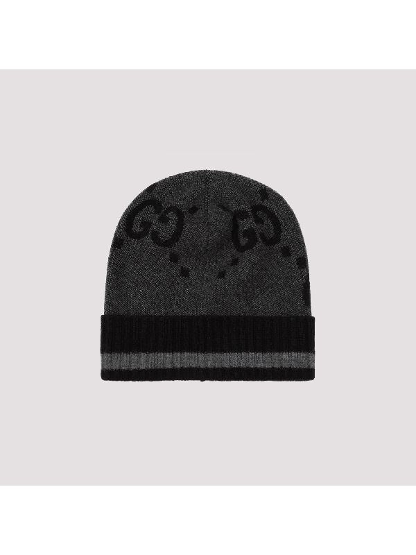 Gg Stripe Turn-Up Beanie