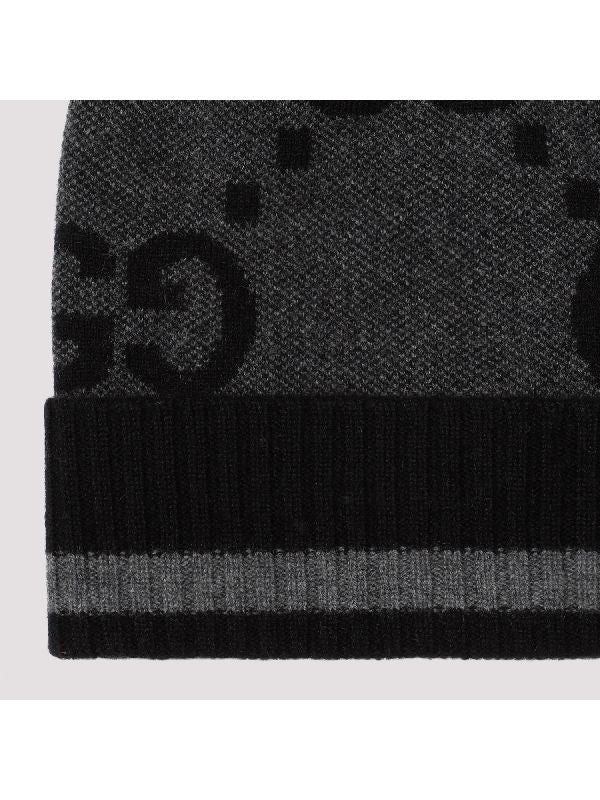 Gg Stripe Turn-Up Beanie