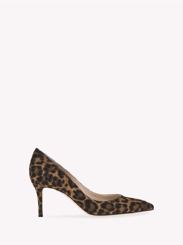 70 Leopard Suede Pumps Heelss