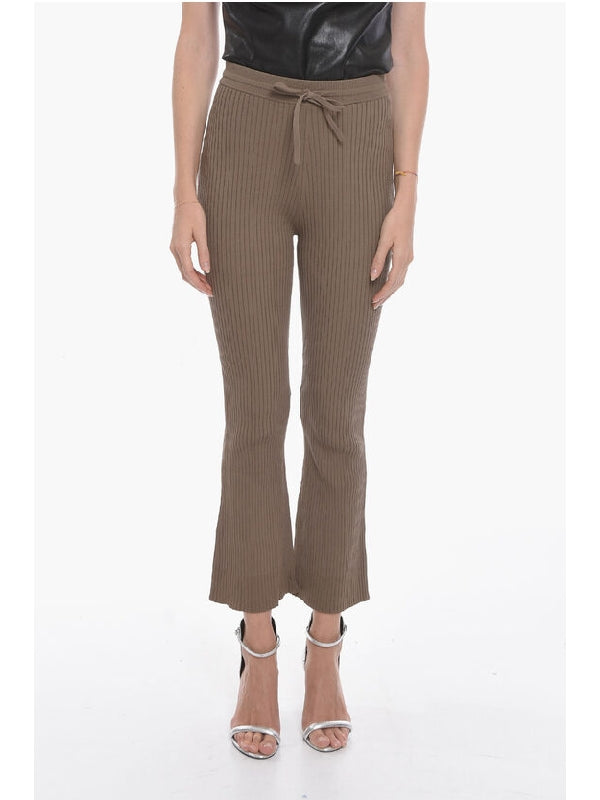 Ribbed Knit Pants Trousers - jentestore_global