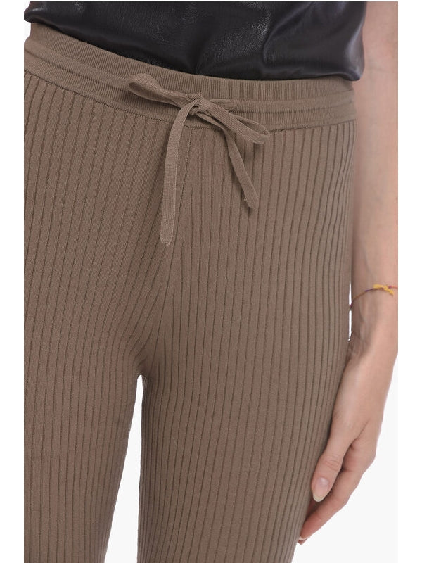 Ribbed Knit Pants Trousers - jentestore_global