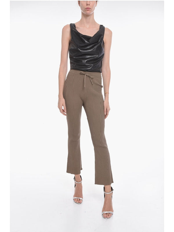 Ribbed Knit Pants Trousers - jentestore_global