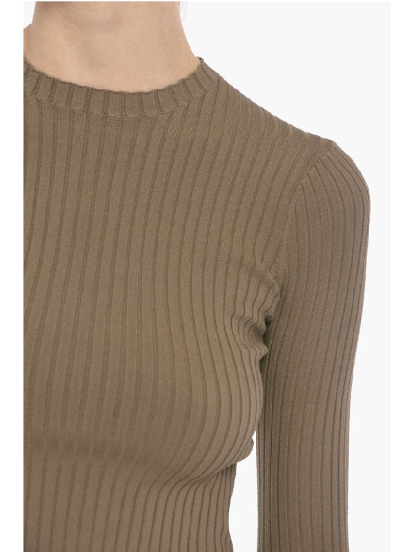 Side Split BARDIA Ribbed Sweater Knitted - jentestore_global