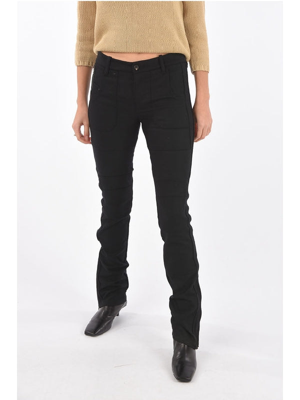 Perkuno ジッパーヘム バイカー パンツ