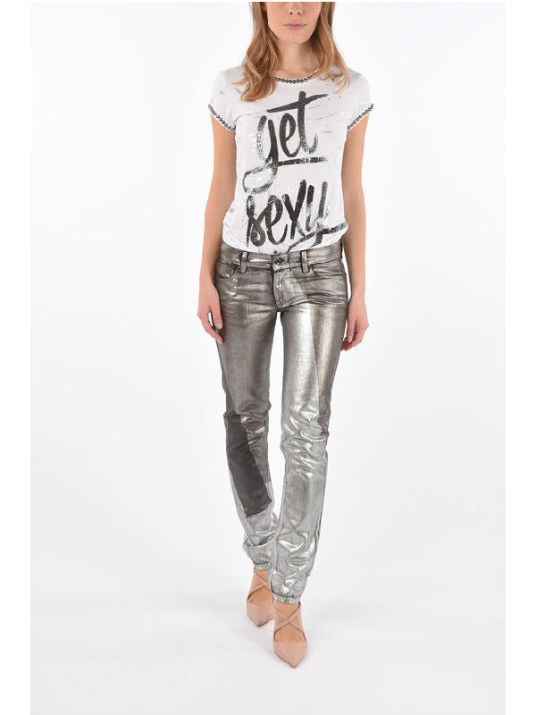 Type 146 Metallic Denim Pants