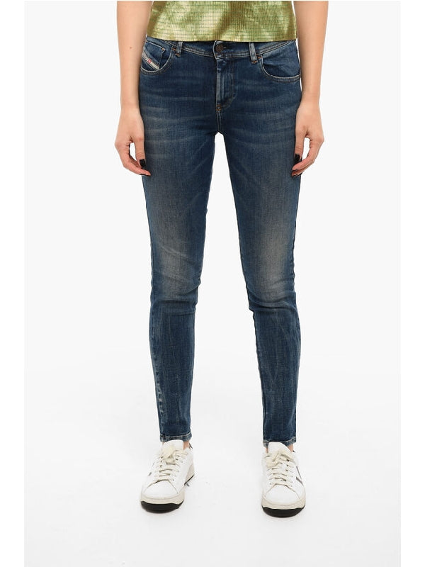 Stone-washed SLANDY Skinny Jeans Denim Pants - jentestore_global