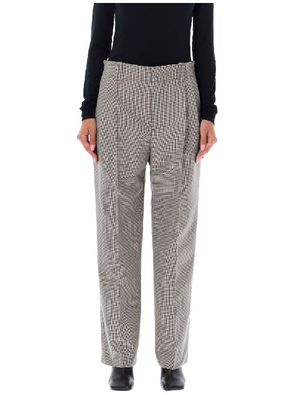 Check Pattern Tailored Pants