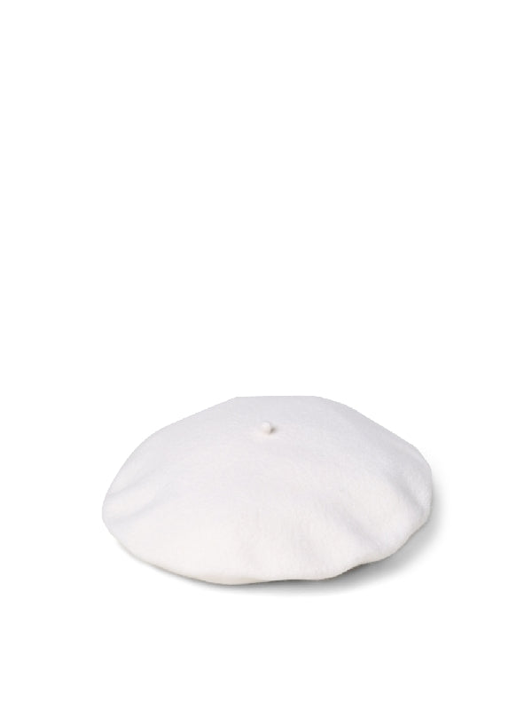 White Wool Beret