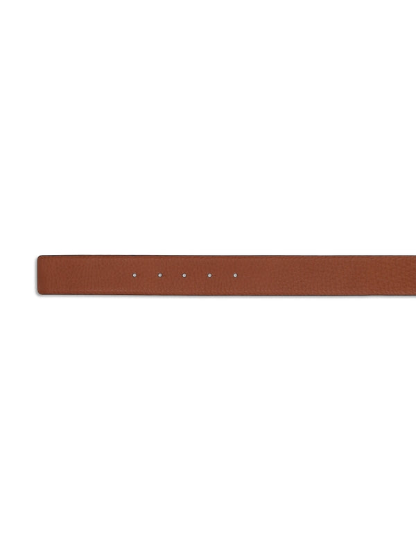 V Logo Reversible Leather Belt