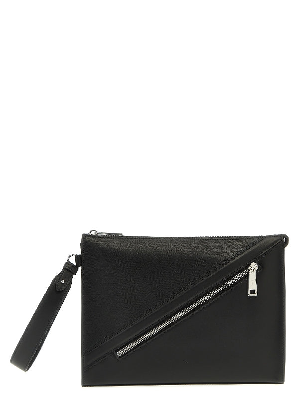 FF Shadow Diagonal Leather
  Clutch