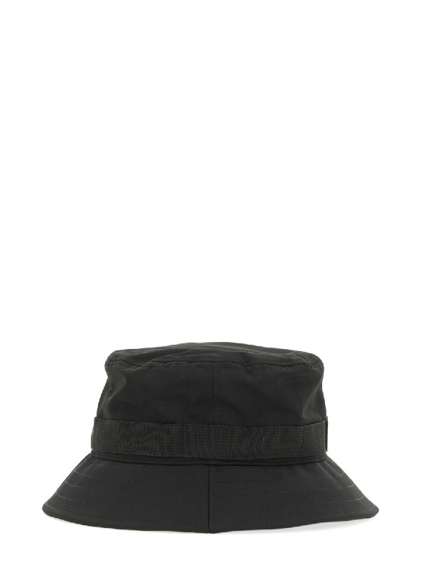 Logo Patch Nylon Bucket Hat