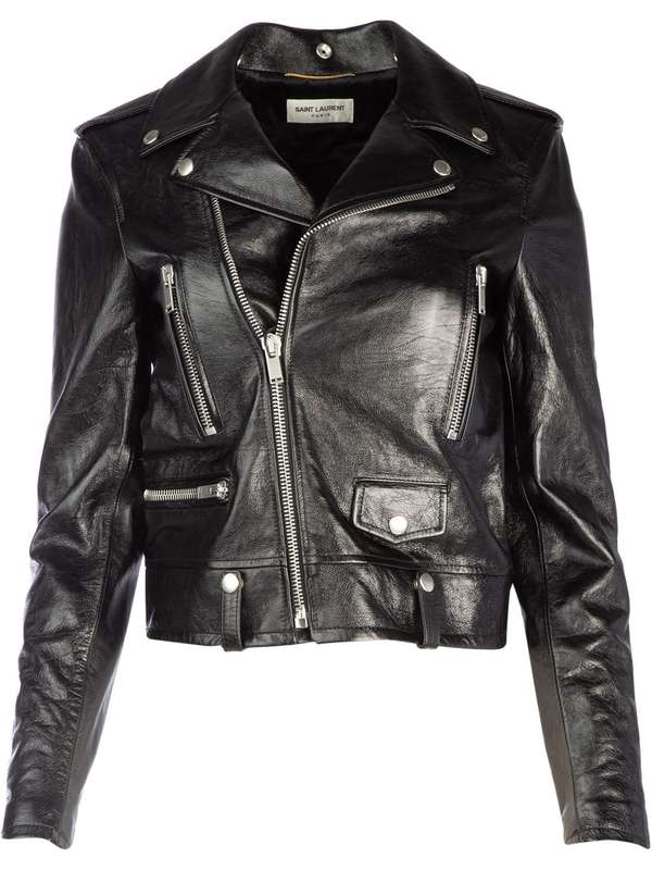 Black Leather Biker Jacket