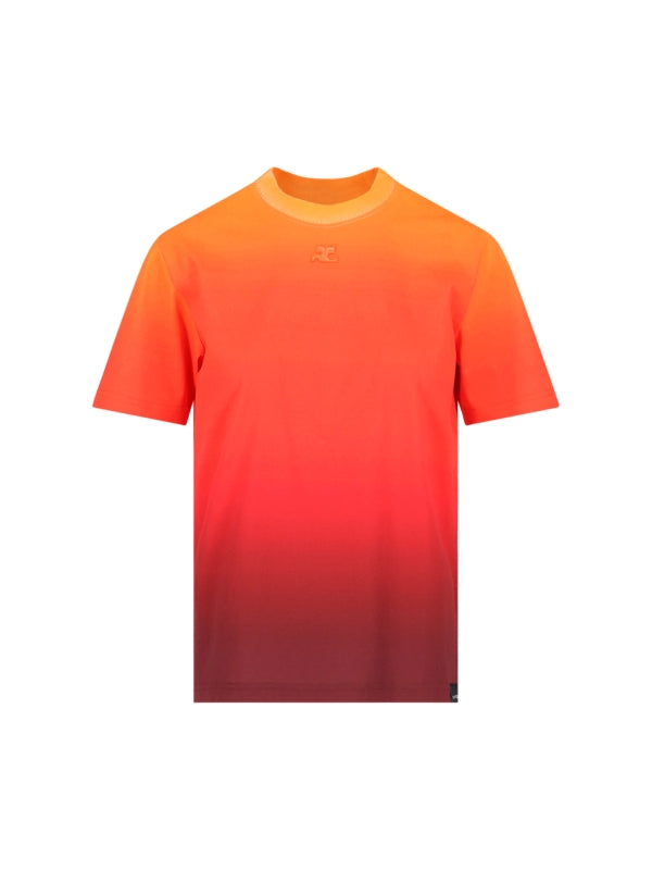 Logo Patch Gradient Sunset T-Shirt