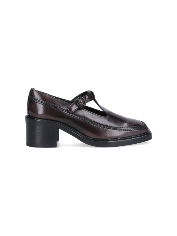 Lluisa Brushed T-Bar Loafer Heel