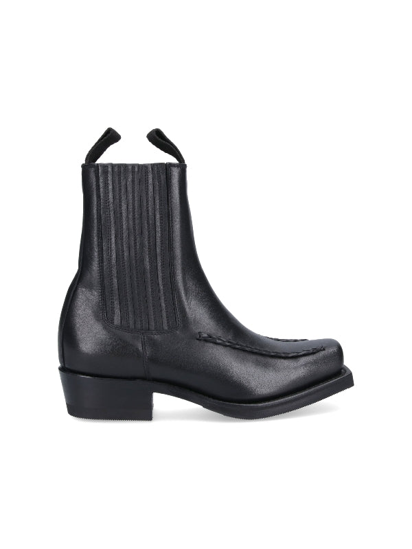 Agulla Square Toe Braided Chelsea
  Boots