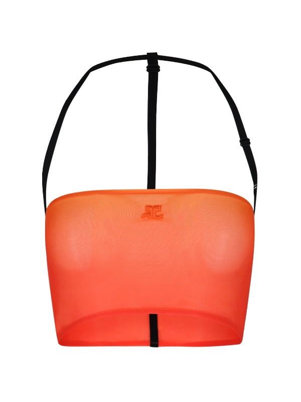 Logo Patch Gradient Sunset Bra Top