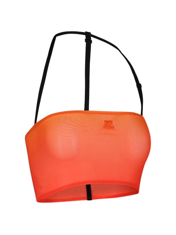 Logo Patch Gradient Sunset Bra Top