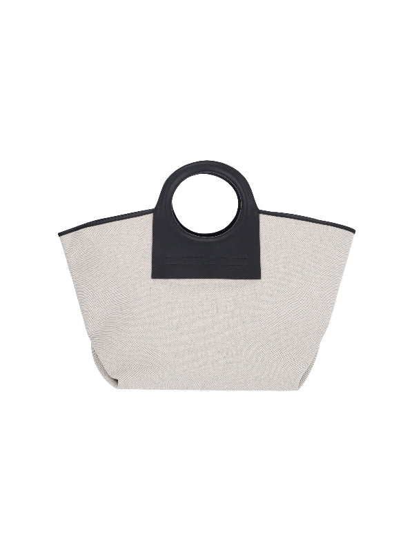 Cala Canvas Leather Tote Bag