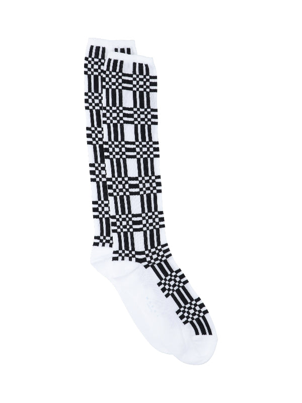 Check Logo Long Socks