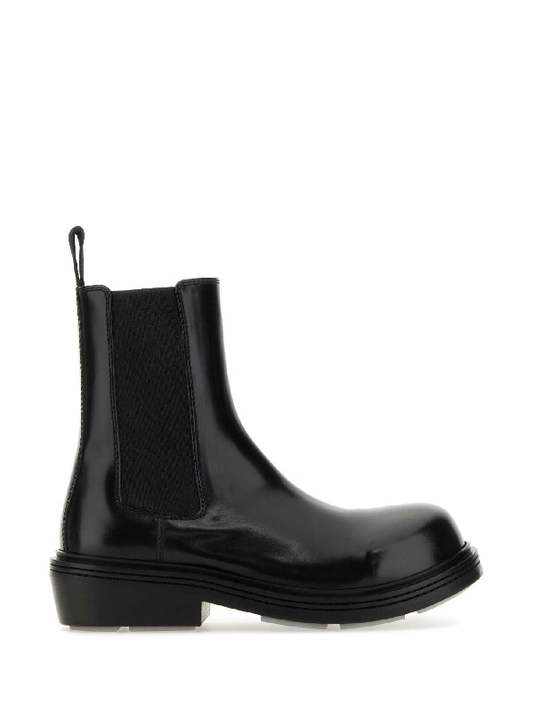 Black Calfskin Chelsea Boots