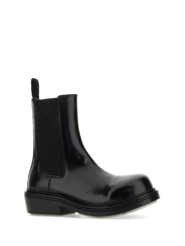 Black Calfskin Chelsea Boots