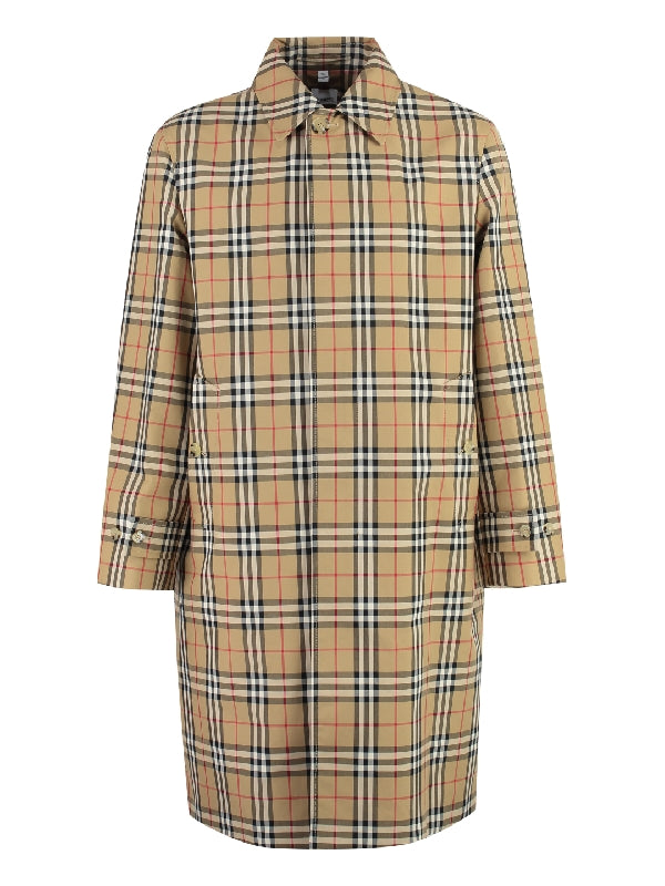 Vintage Check Trench Coat