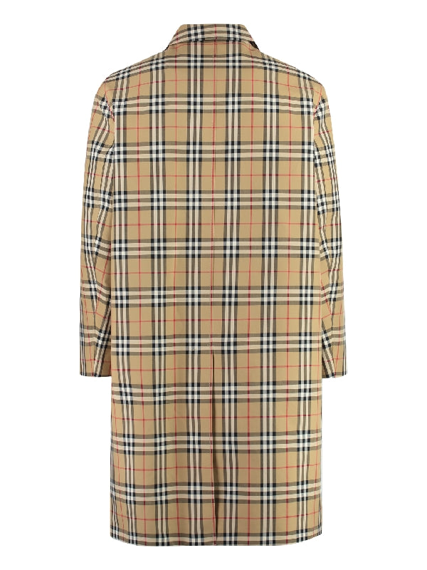 Vintage Check Trench Coat