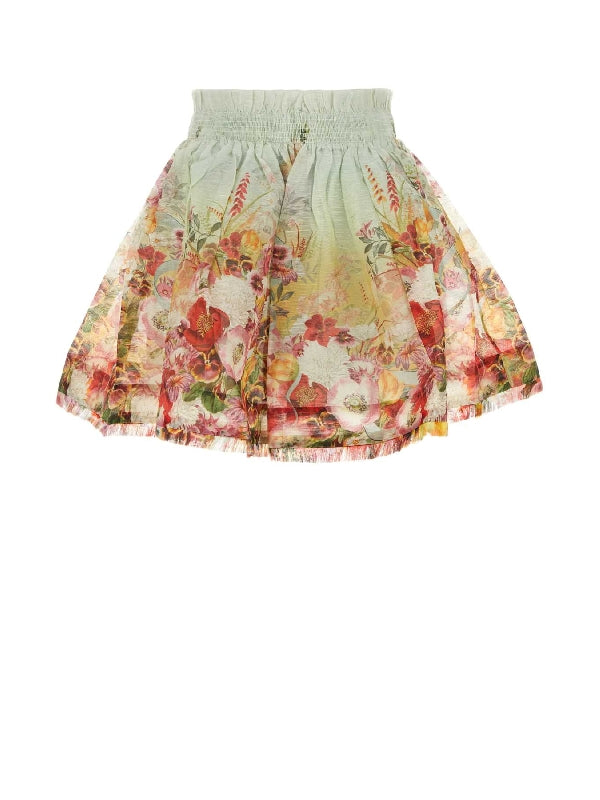 Wonderland Linen Silk Skirt