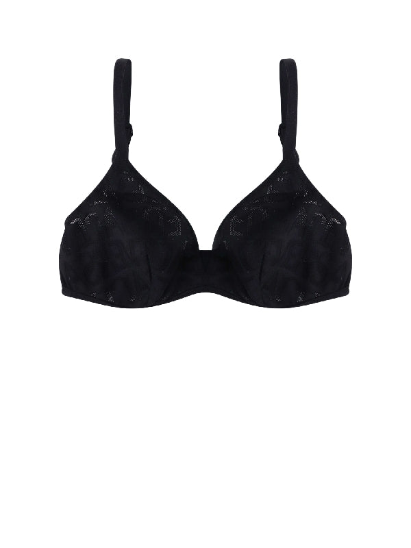 Allover Logo Mesh Bra