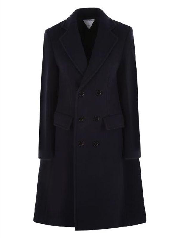 Wool Double-Breasted Coat