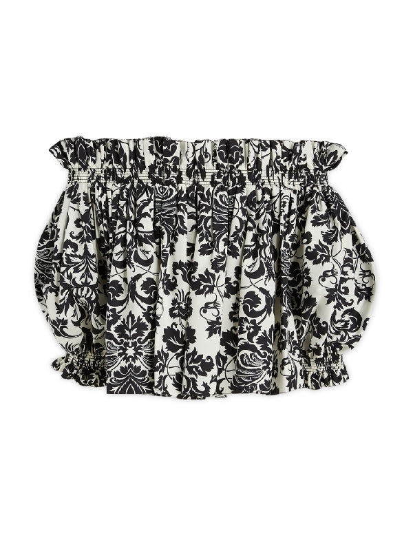 Allover Printed Off-Shoulder Top