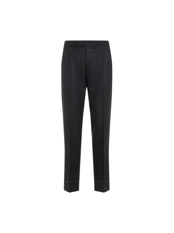 Wool Pleated Pants