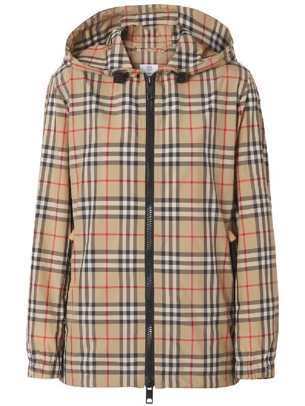 Vintage Check Hood Zip-Up
  Jacket