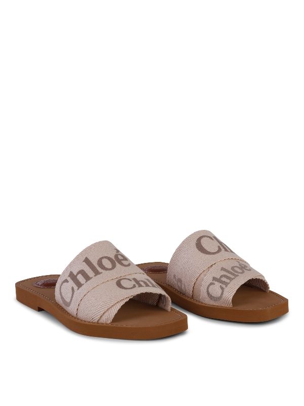 Woody Logo Band Flat Sandals