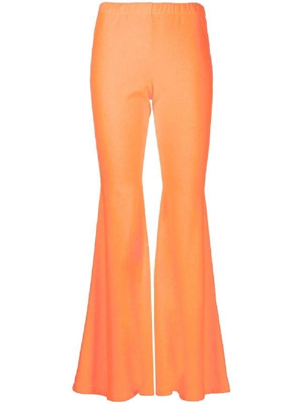 High-Waist Flare Terry Pants