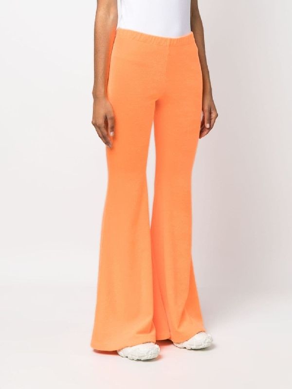 High-Waist Flare Terry Pants