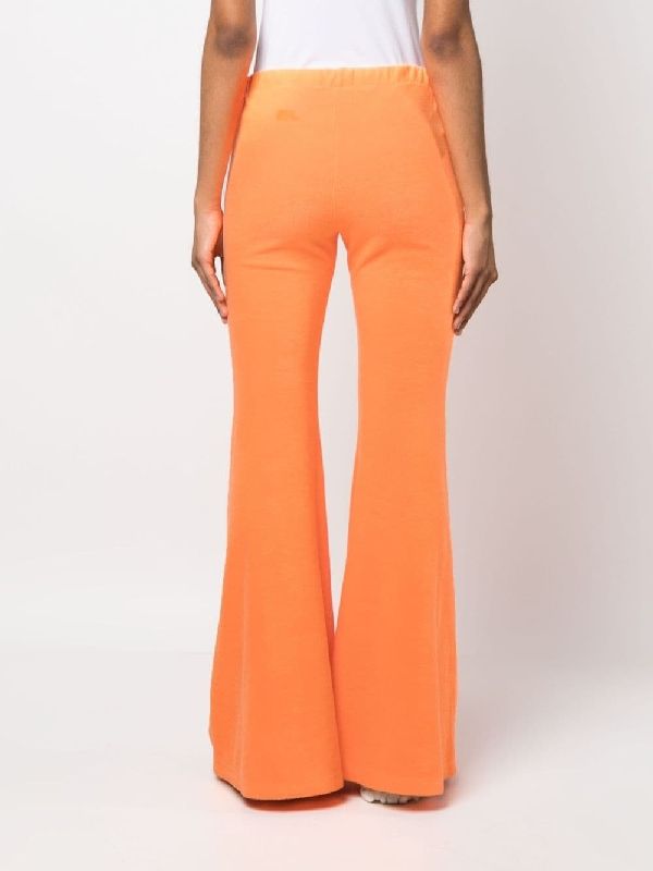 High-Waist Flare Terry Pants